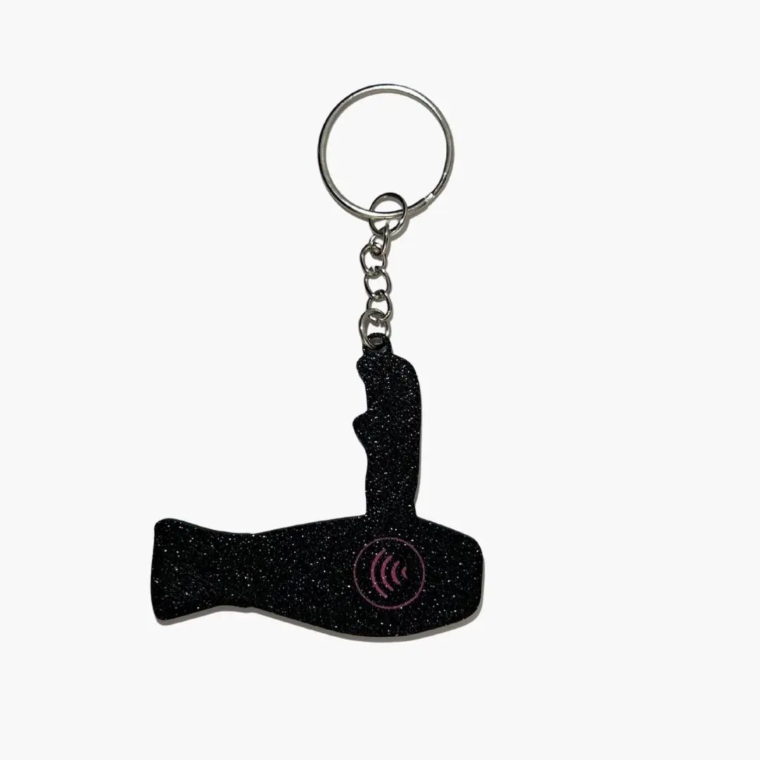 WiseTap | Pink Hair Dryer NFC Keychain