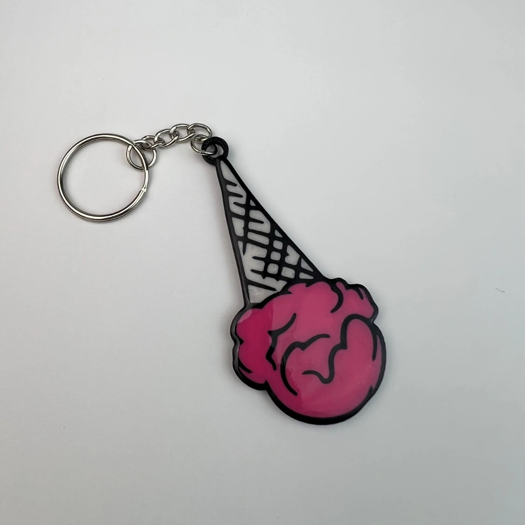 WiseTap | Pink Ice Cream NFC Keychain