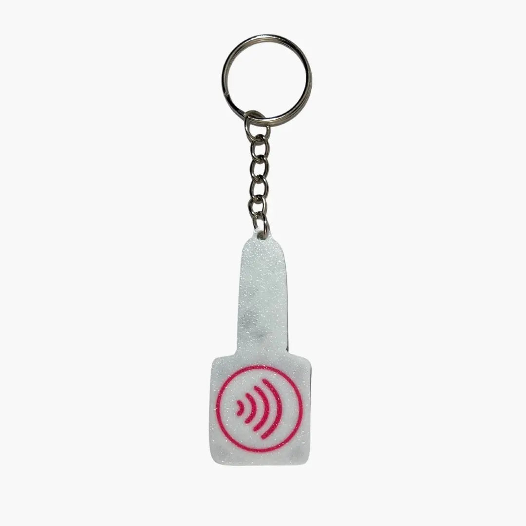 WiseTap | Pink Nail Polish NFC Keychain