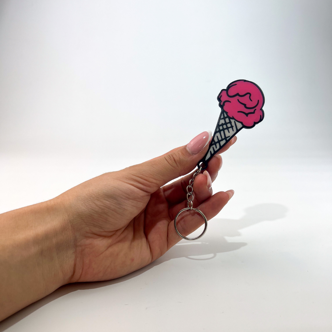 WiseTap | Pink Ice Cream NFC Keychain