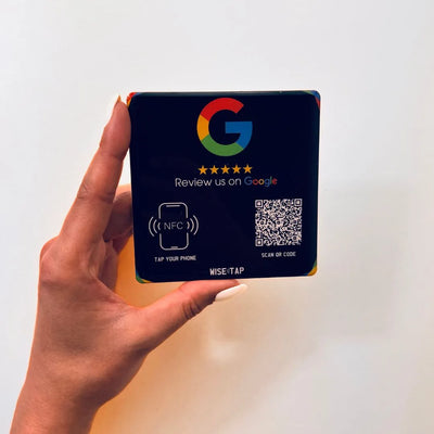 Google Review NFC Plate to boost online reputation through easy tap-to-review access