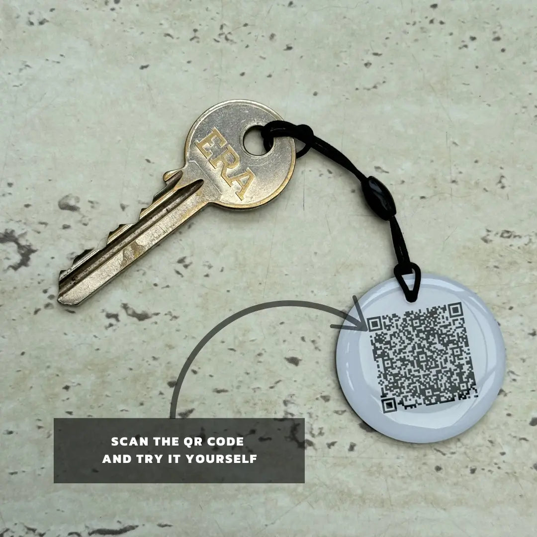 Google reviews NFC Key Ring + QR code