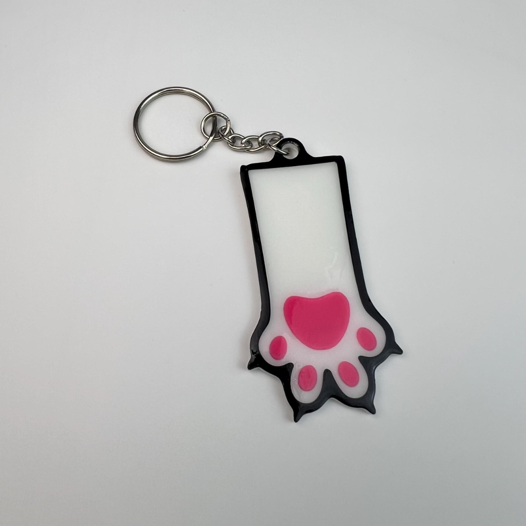 WiseTap | Pink Paw NFC Keychain
