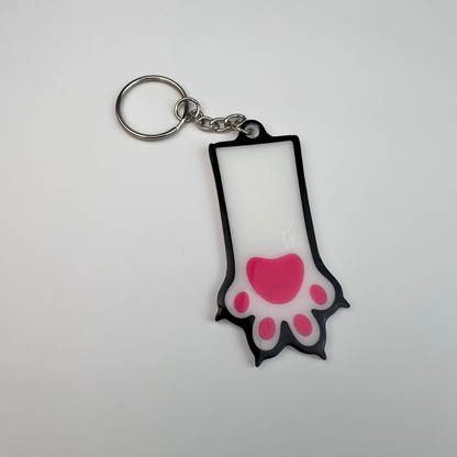 WiseTap | Pink Paw NFC Keychain