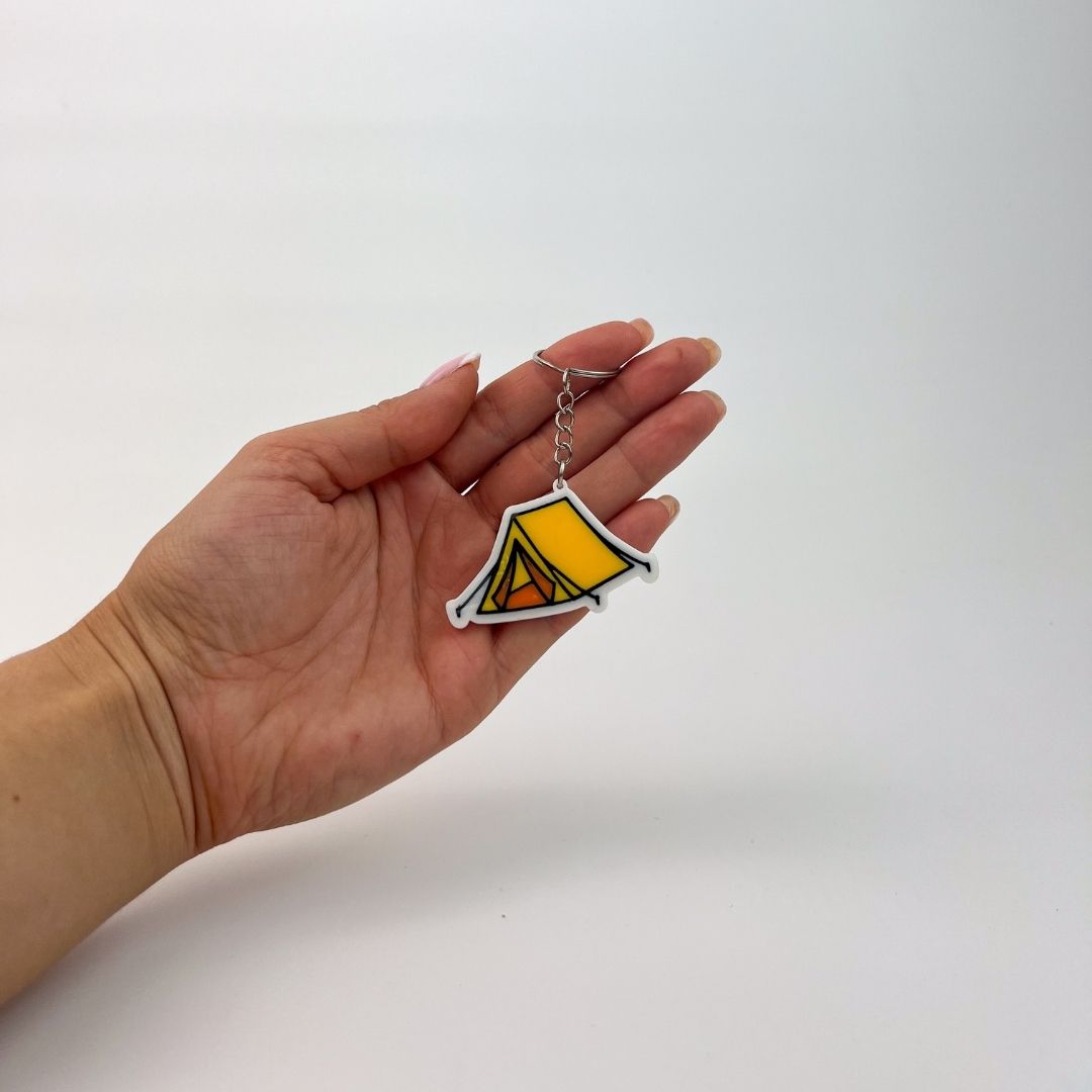 WiseTap | Camping Tent NFC Keychain