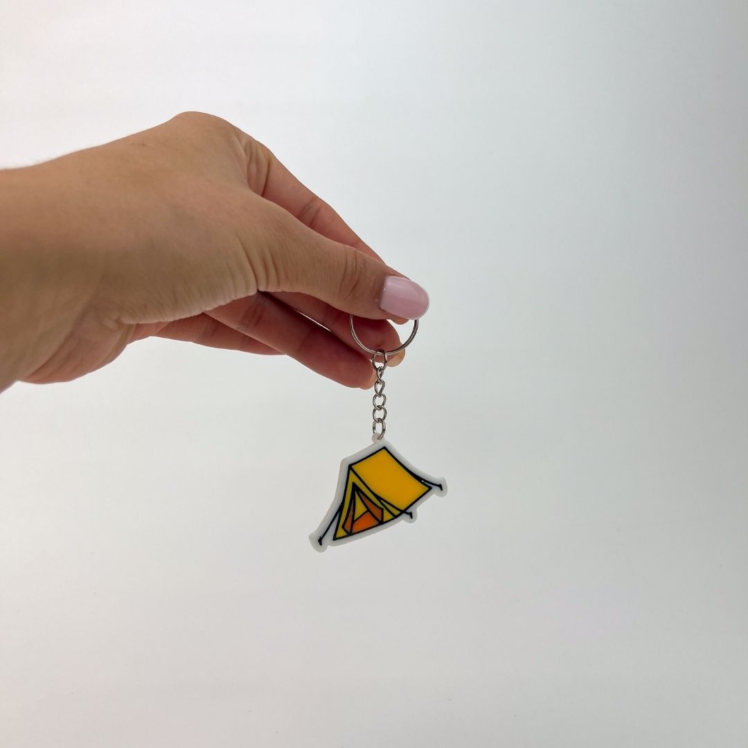 WiseTap | Camping Tent NFC Keychain