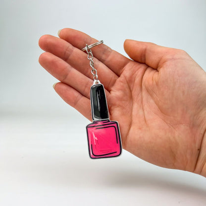 WiseTap | Pink Nail Polish NFC Keychain