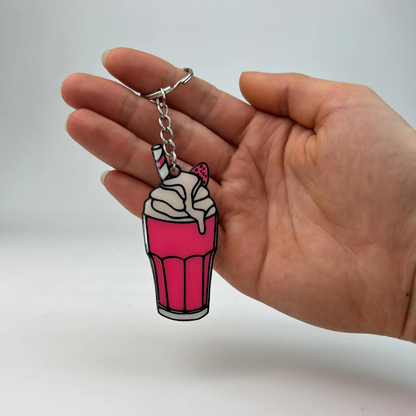 WiseTap | Pink Milkshake NFC Keychain