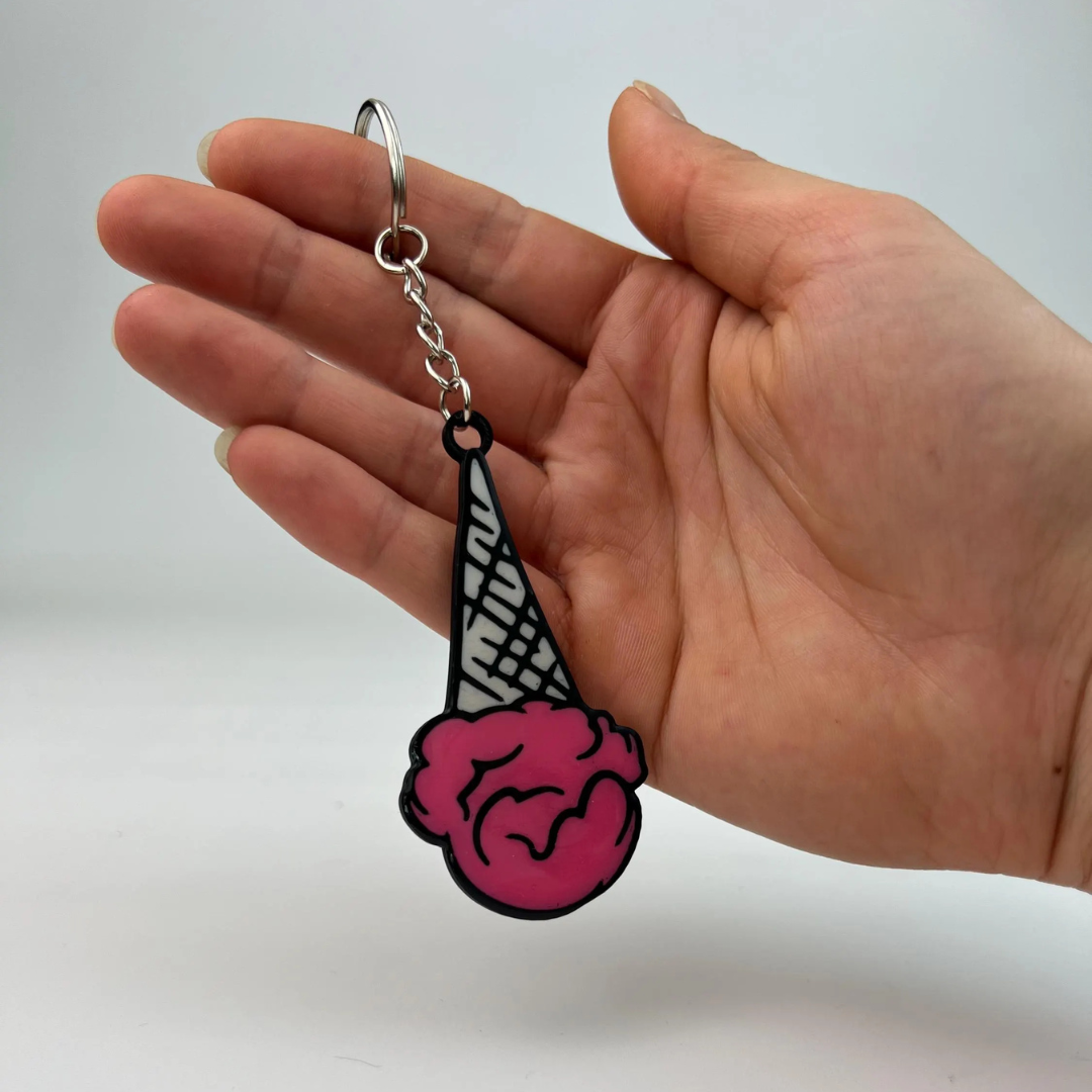 WiseTap | Pink Ice Cream NFC Keychain