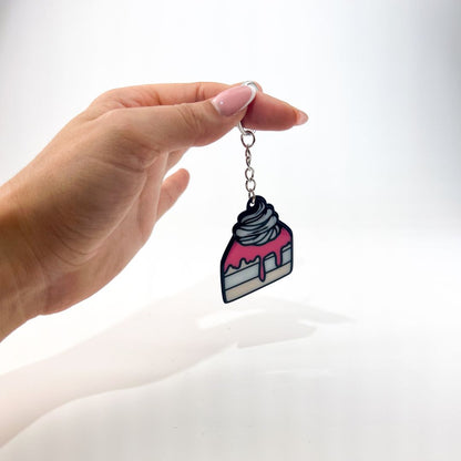 WiseTap | Pink Cupcake NFC Keychain