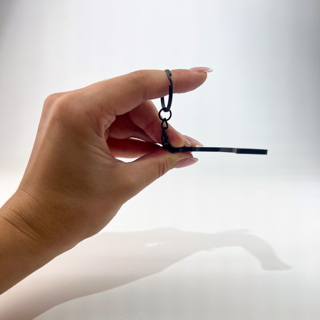 WiseTap | Pink Hair Dryer NFC Keychain
