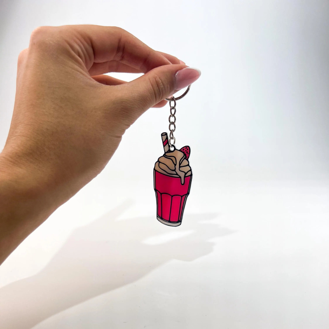 WiseTap | Pink Milkshake NFC Keychain