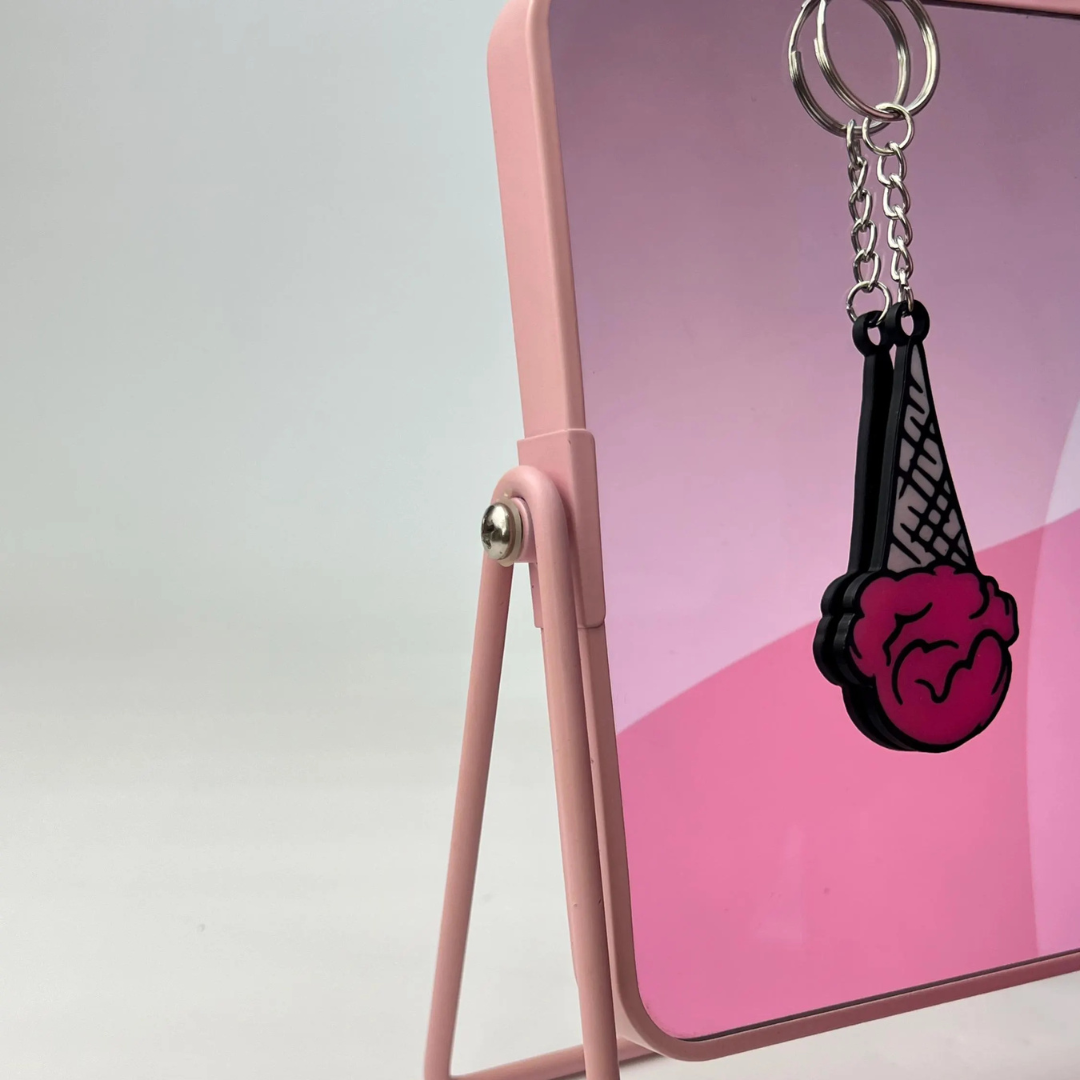 WiseTap | Pink Ice Cream NFC Keychain