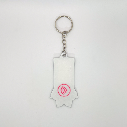WiseTap | Pink Paw NFC Keychain