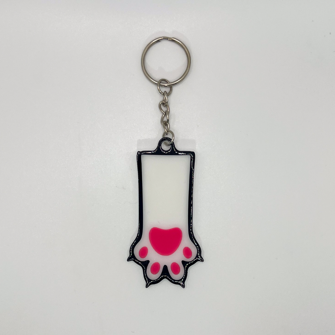 WiseTap | Pink Paw NFC Keychain