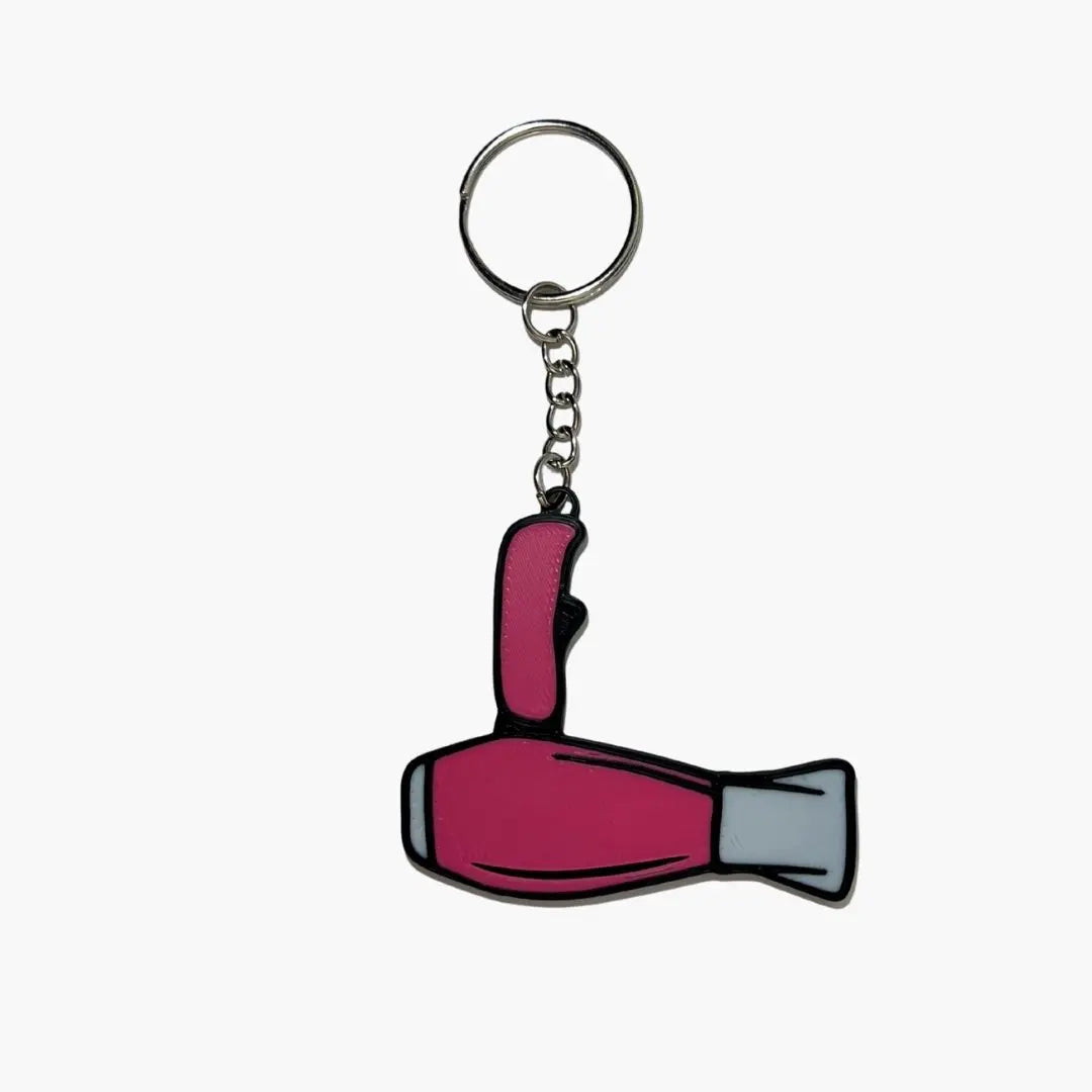 WiseTap | Pink Hair Dryer NFC Keychain