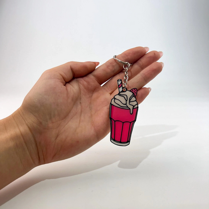 WiseTap | Pink Milkshake NFC Keychain