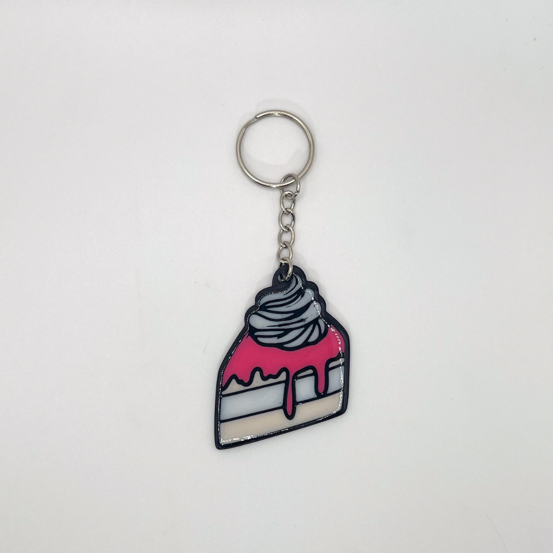 WiseTap | Pink Cupcake NFC Keychain