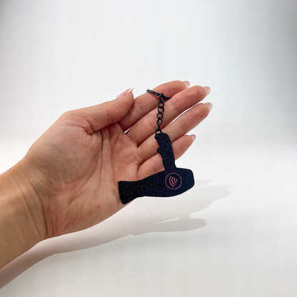 WiseTap | Pink Hair Dryer NFC Keychain