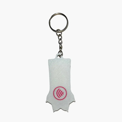 WiseTap | Pink Paw NFC Keychain