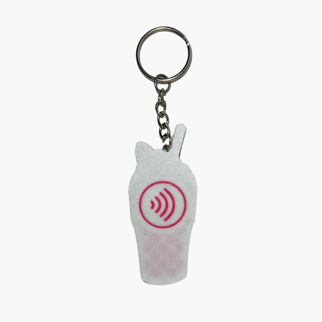 WiseTap | Pink Milkshake NFC Keychain