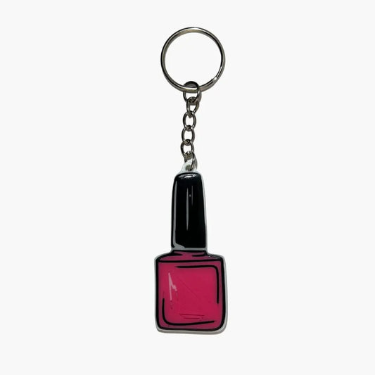 WiseTap | Pink Nail Polish NFC Keychain