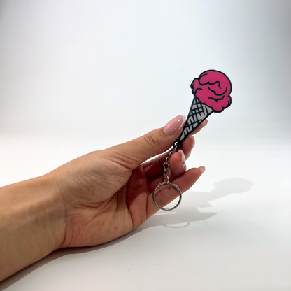 WiseTap | Pink Ice Cream NFC Keychain