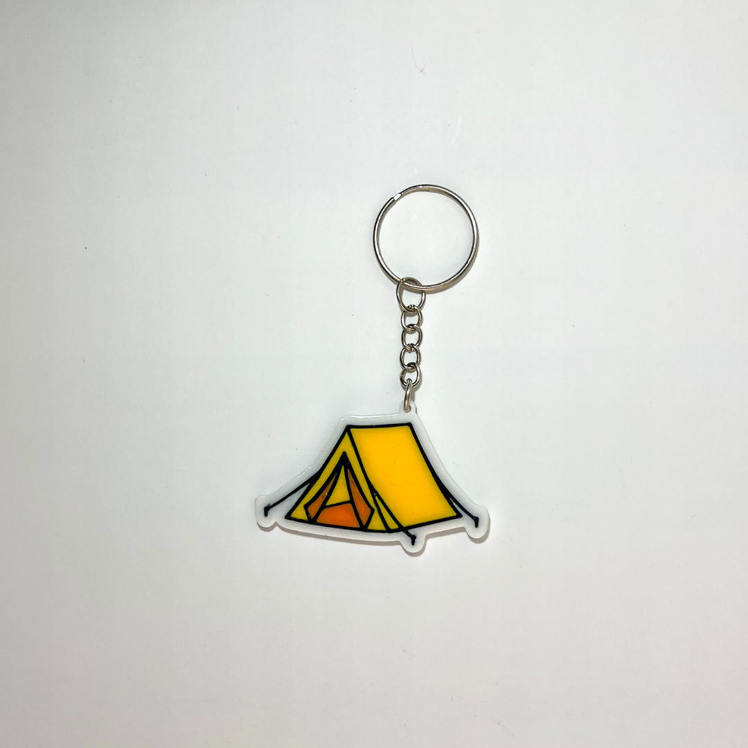 Tent Keychain WiseTap | Camping Tent NFC Keychain for Campers & Forest Lovers