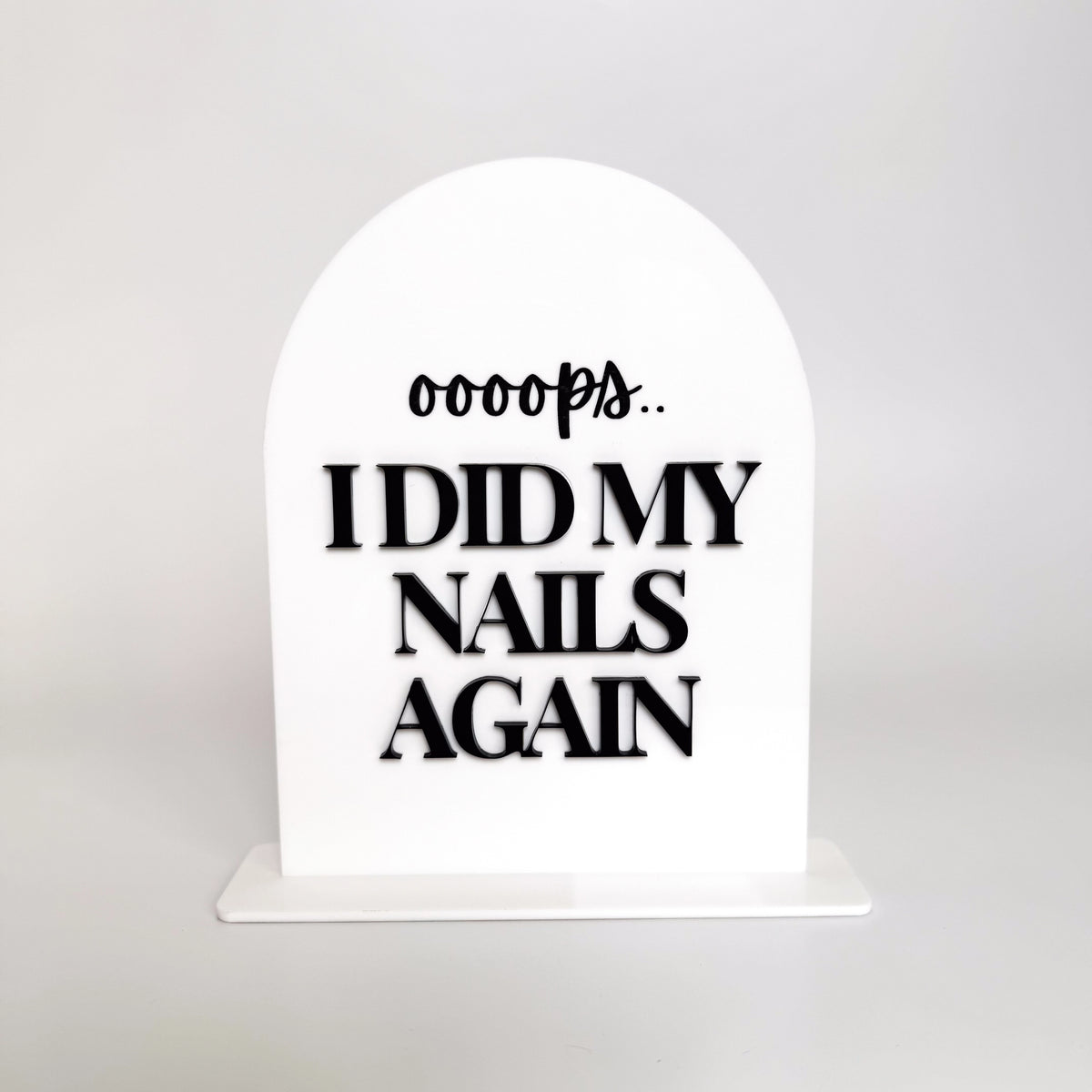 Nail Tech Acrylic Display Stand
