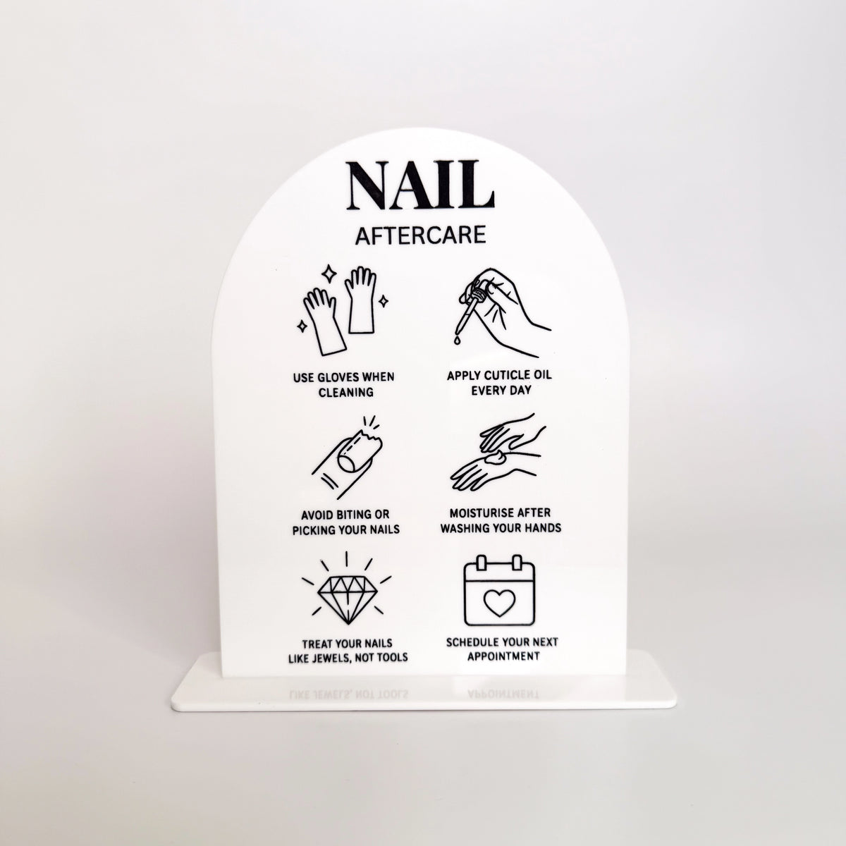 Nail Tech Acrylic Display Stand