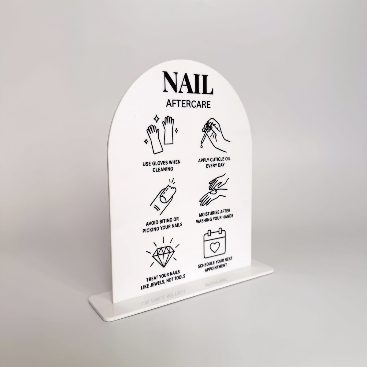 Nail Tech Acrylic Display Stand