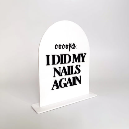 Nail Tech Acrylic Display Stand