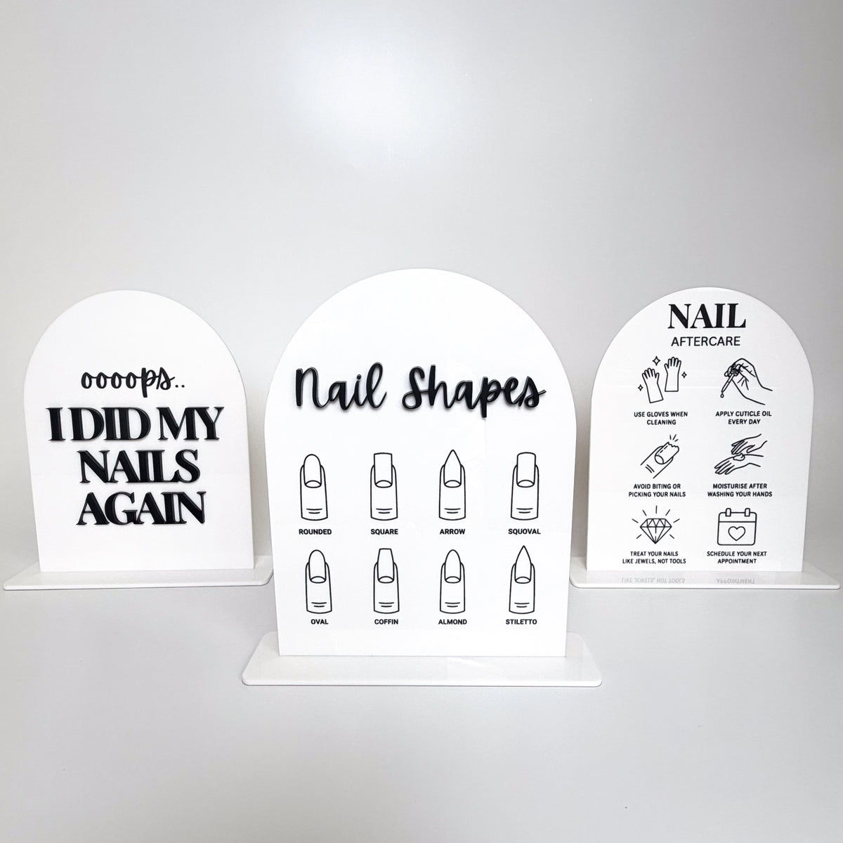 Nail Tech Acrylic Display Stand