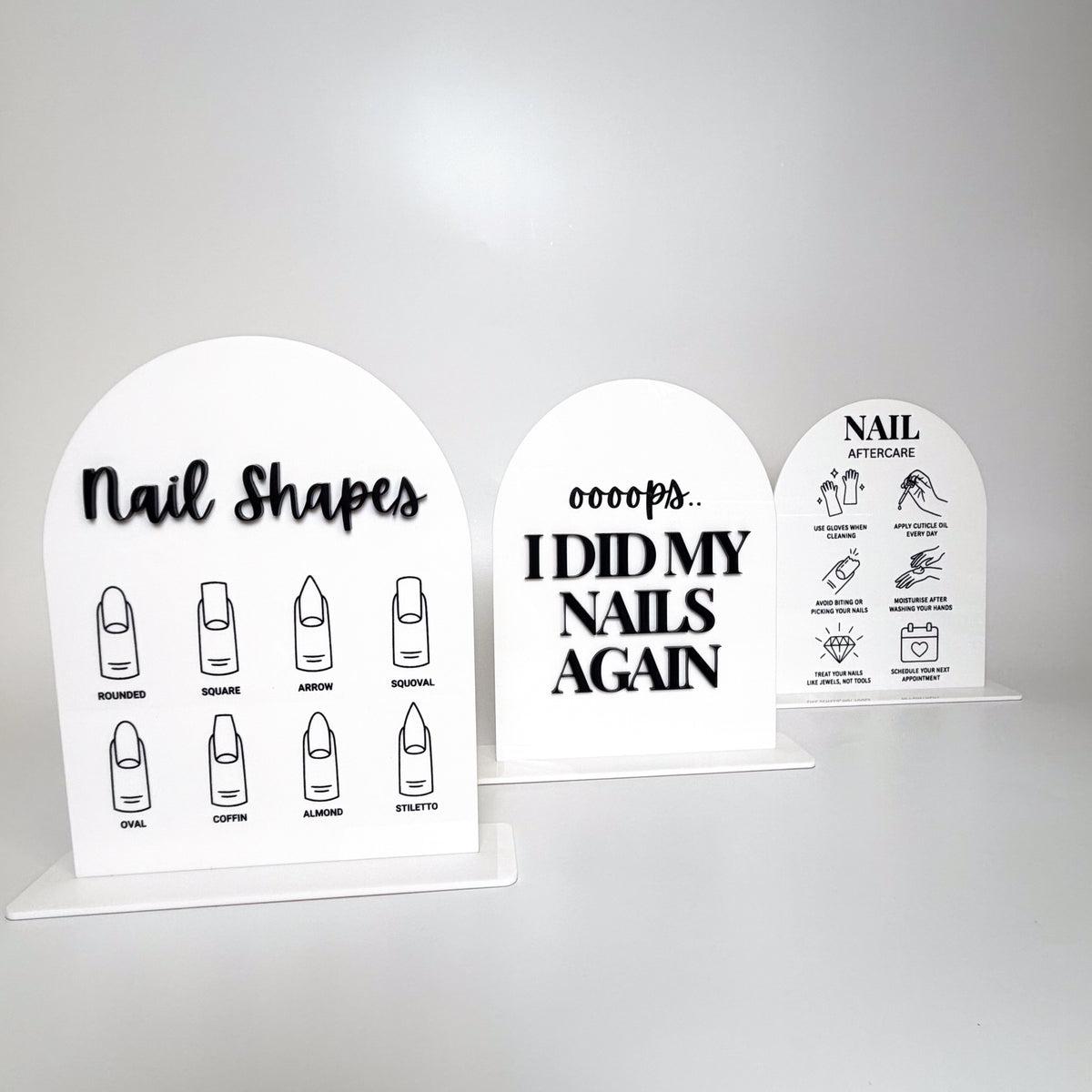 Nail Tech Acrylic Display Stand