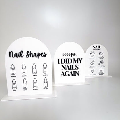 Nail Tech Acrylic Display Stand