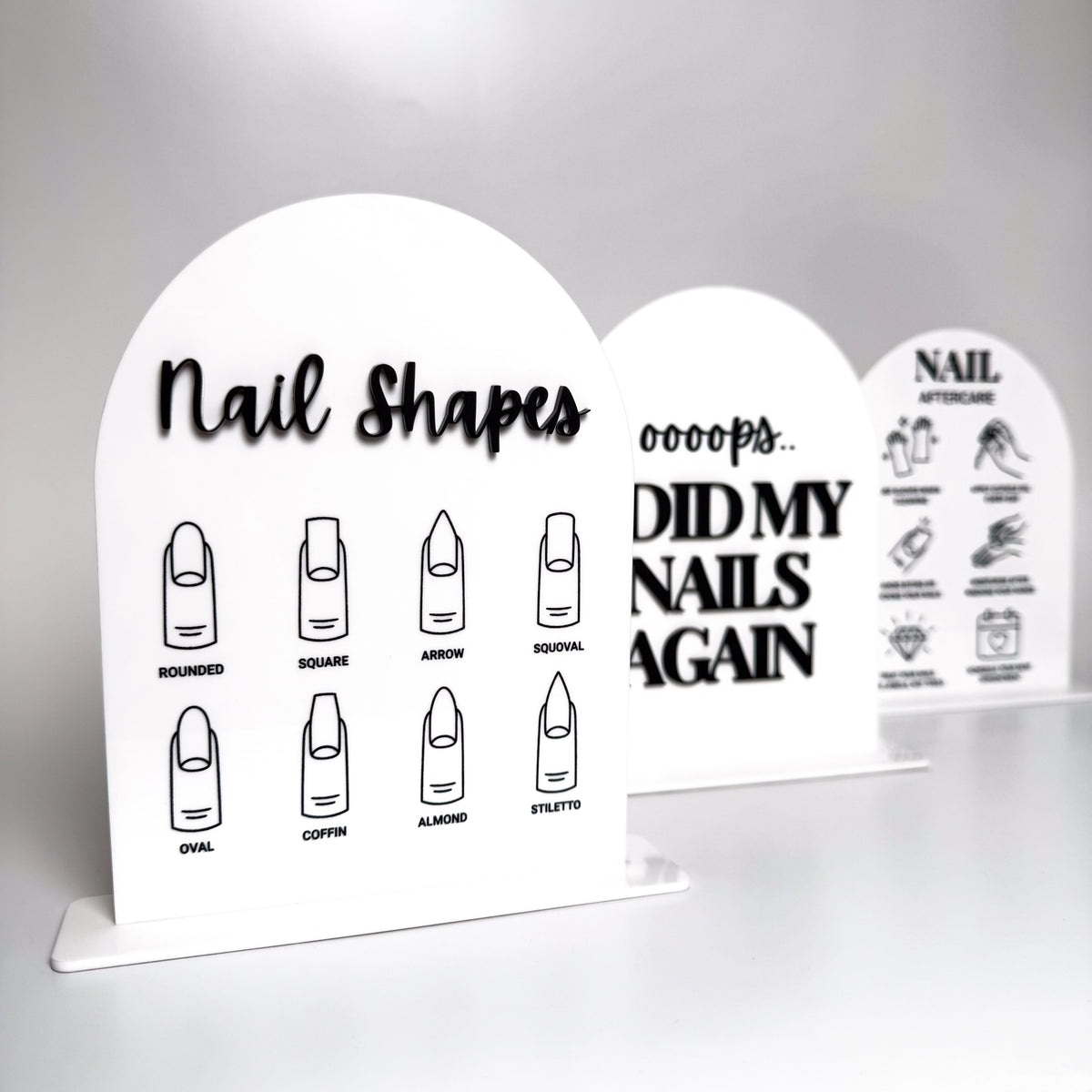 Nail Tech Acrylic Display Stand