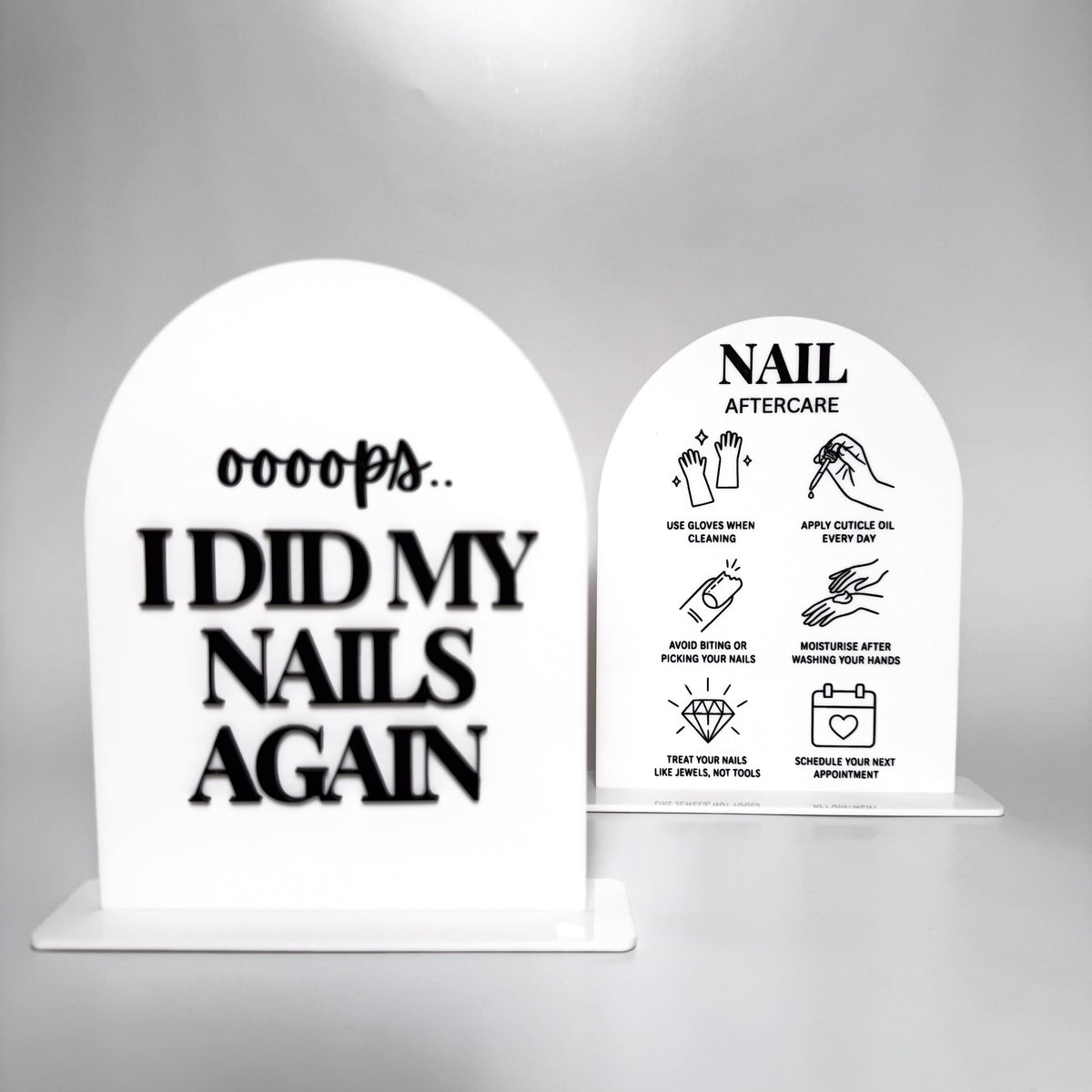 Nail Tech Acrylic Display Stand
