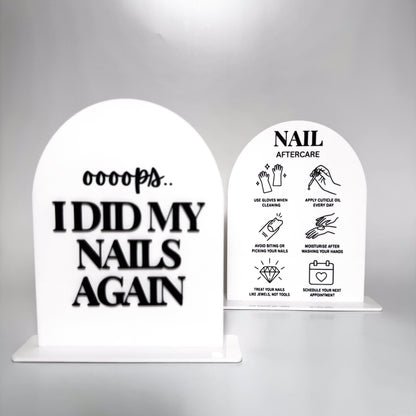 Nail Tech Acrylic Display Stand