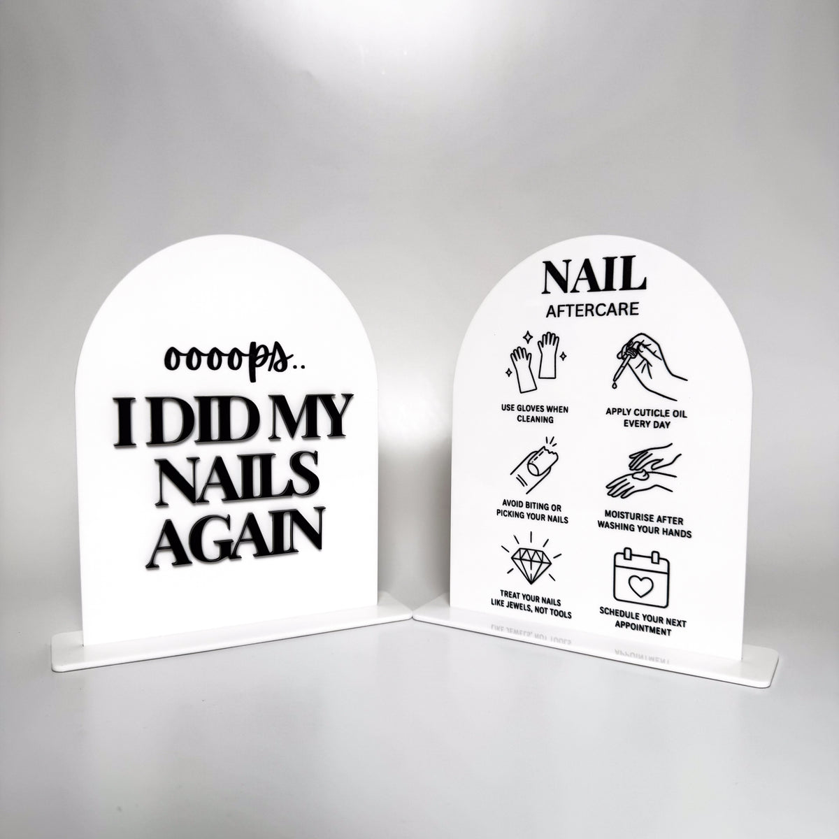 Nail Tech Acrylic Display Stand