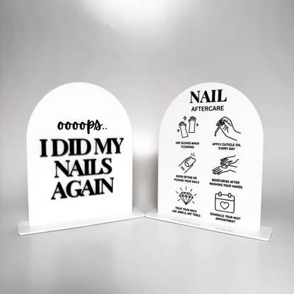 Nail Tech Acrylic Display Stand