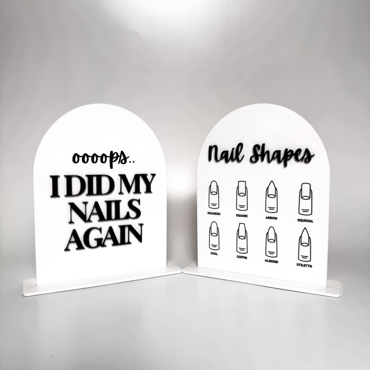 Nail Tech Acrylic Display Stand
