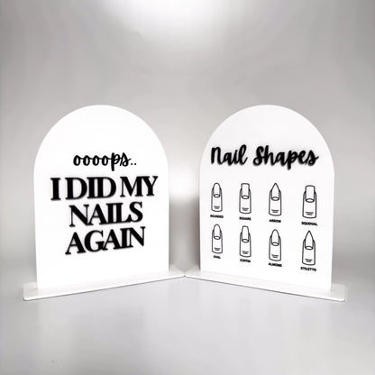 Nail Tech Acrylic Display Stand