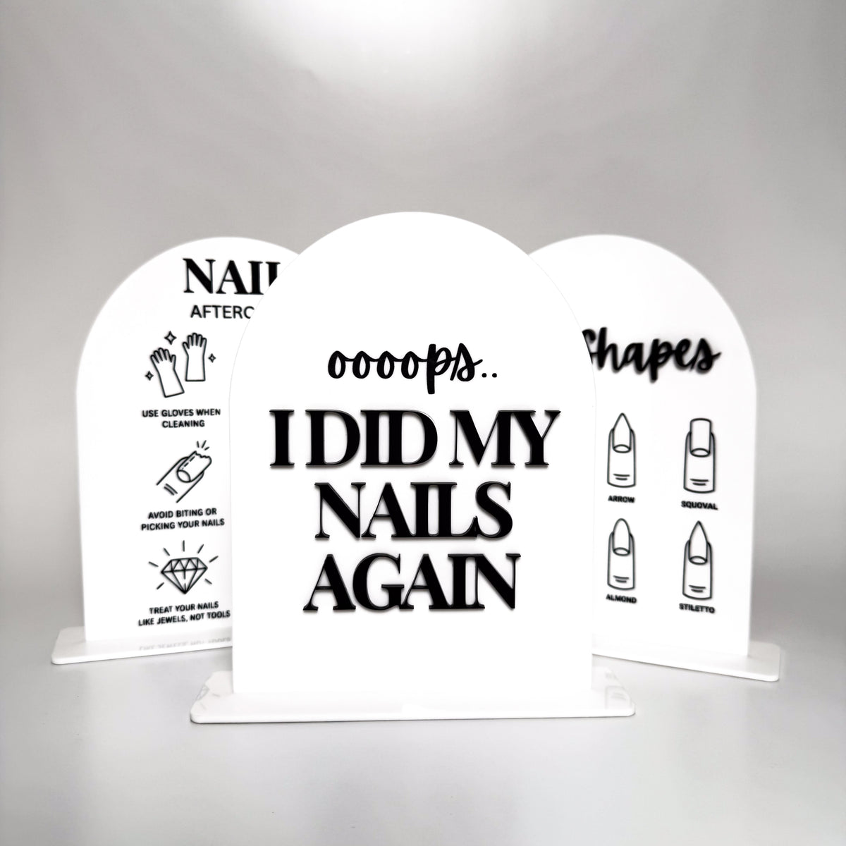 Nail Tech Acrylic Display Stand