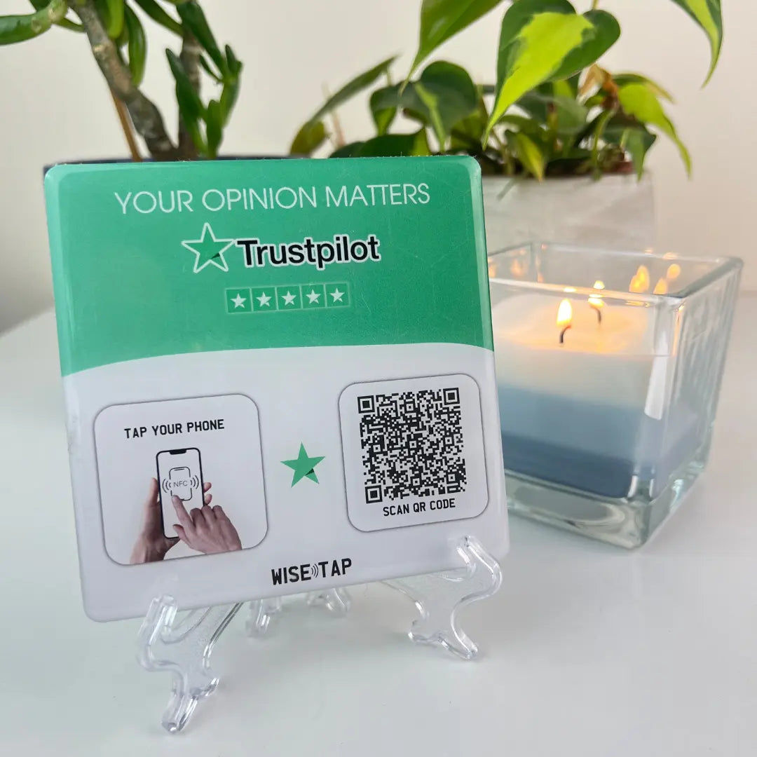 Trustpilot | Sticky NFC Table Plate