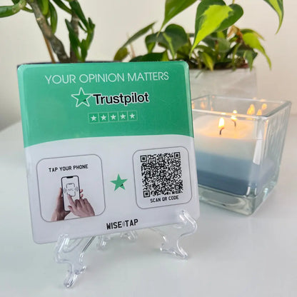 Trustpilot | Sticky NFC Table Plate