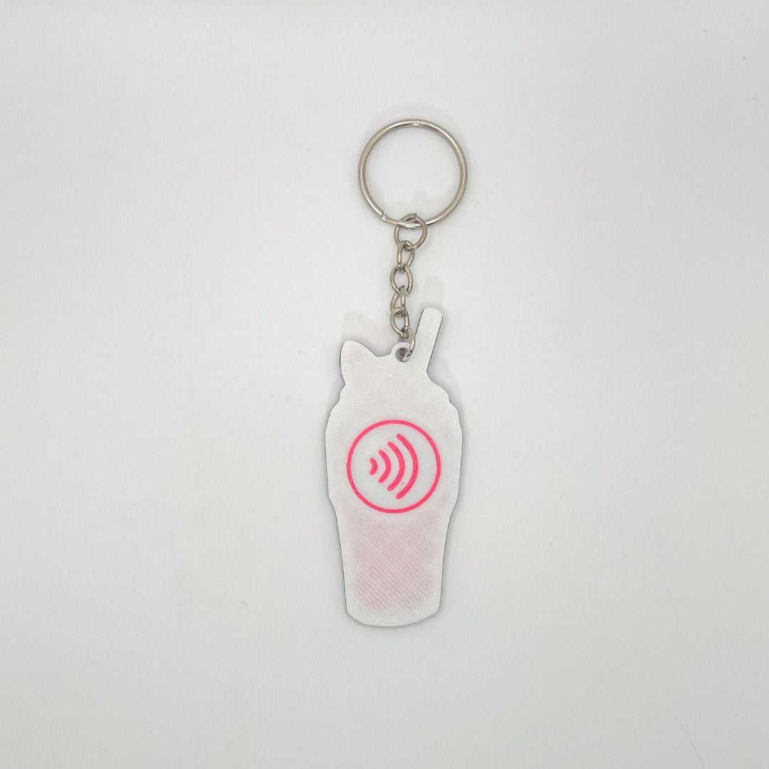 WiseTap | Pink Milkshake NFC Keychain