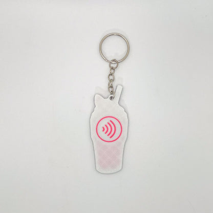 WiseTap | Pink Milkshake NFC Keychain