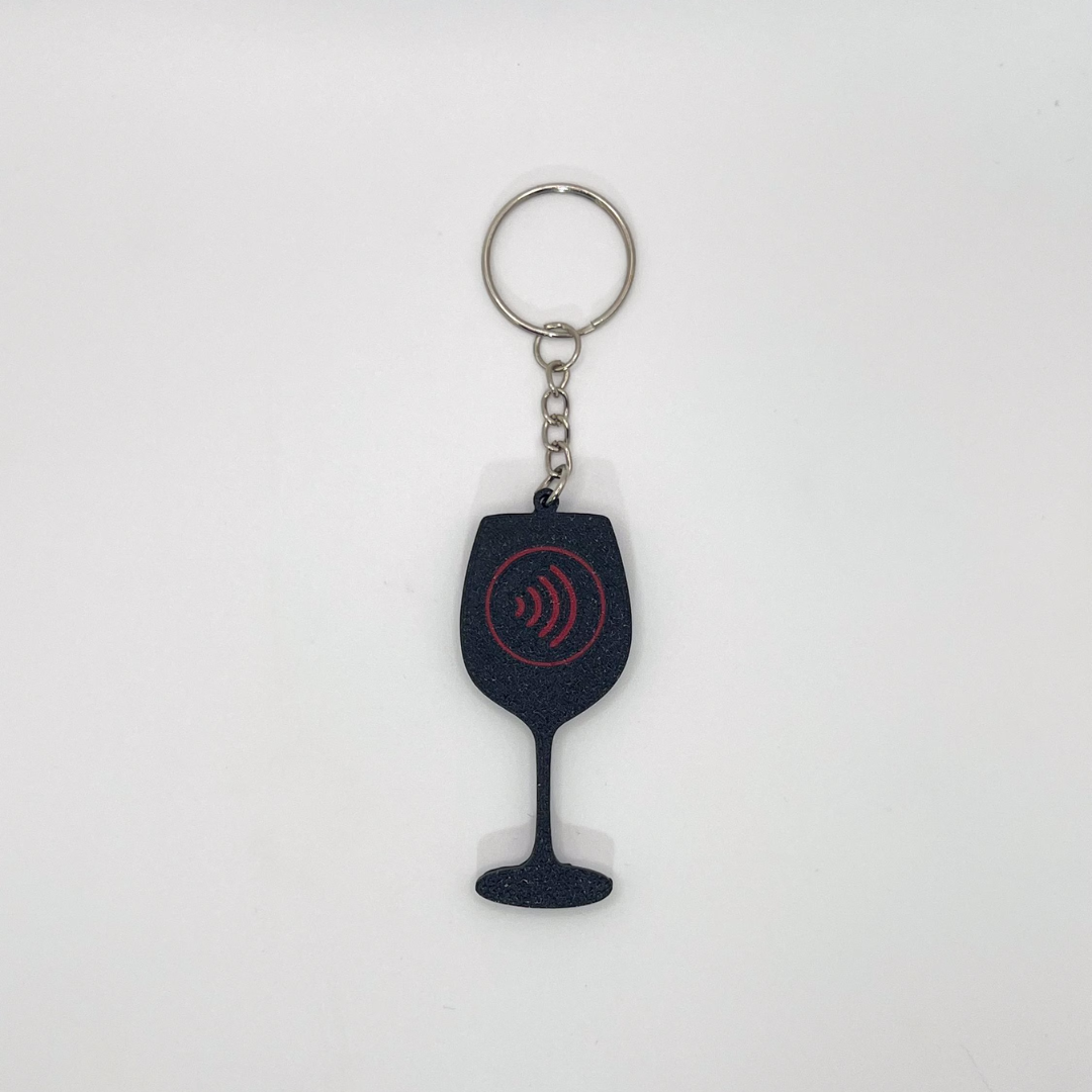 WiseTap | Wine Glass NFC Keychain