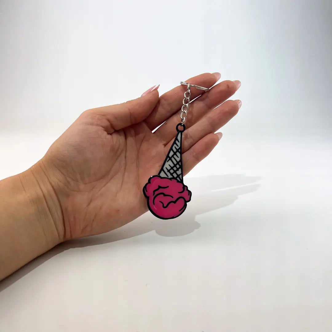 WiseTap | Pink Ice Cream NFC Keychain