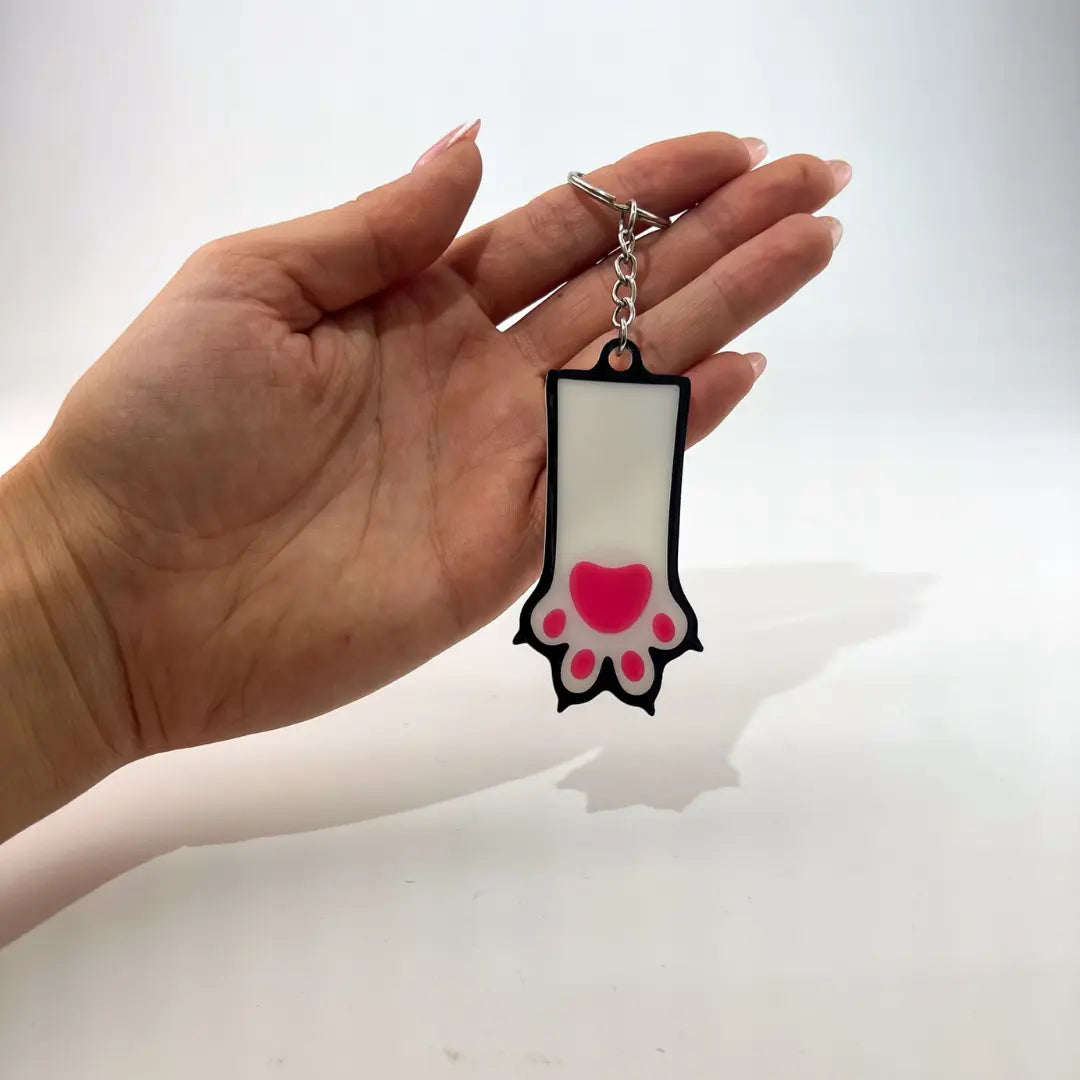 WiseTap | Pink Paw NFC Keychain